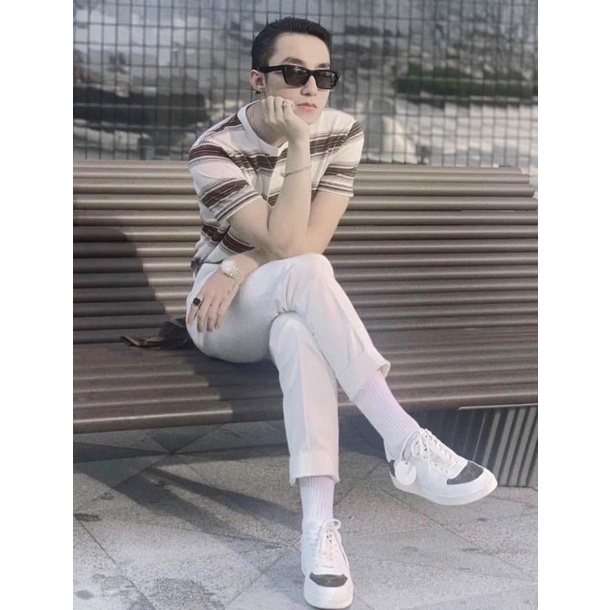 Giày LUÔN VUI TƯƠI. trắng xám