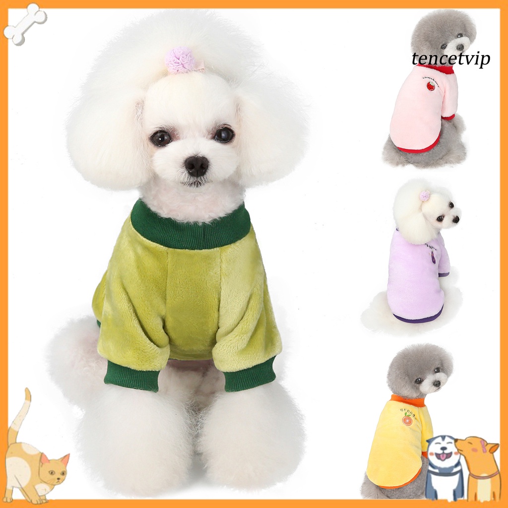 Áo Sweater Họa Tiết Trái Cây Hoạt Hình Hai Chân Cho Thú Cưng