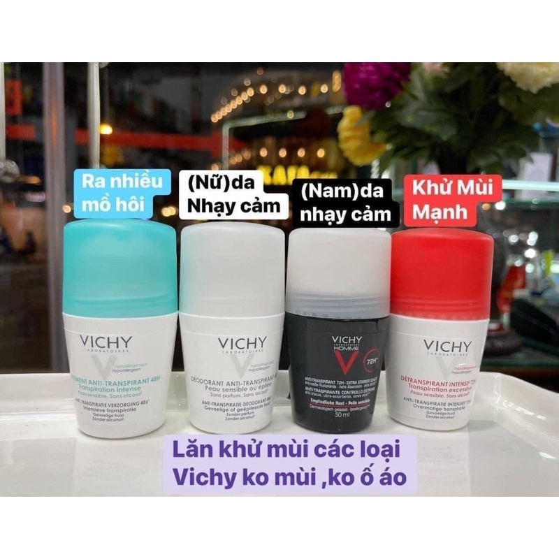 Lăn khử mùi Vichy 50ml Pháp