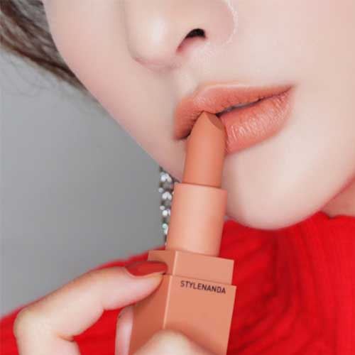 #219_Brilliant Son Thỏi 3CE Mood Repice Matte Lip - Cam Nude