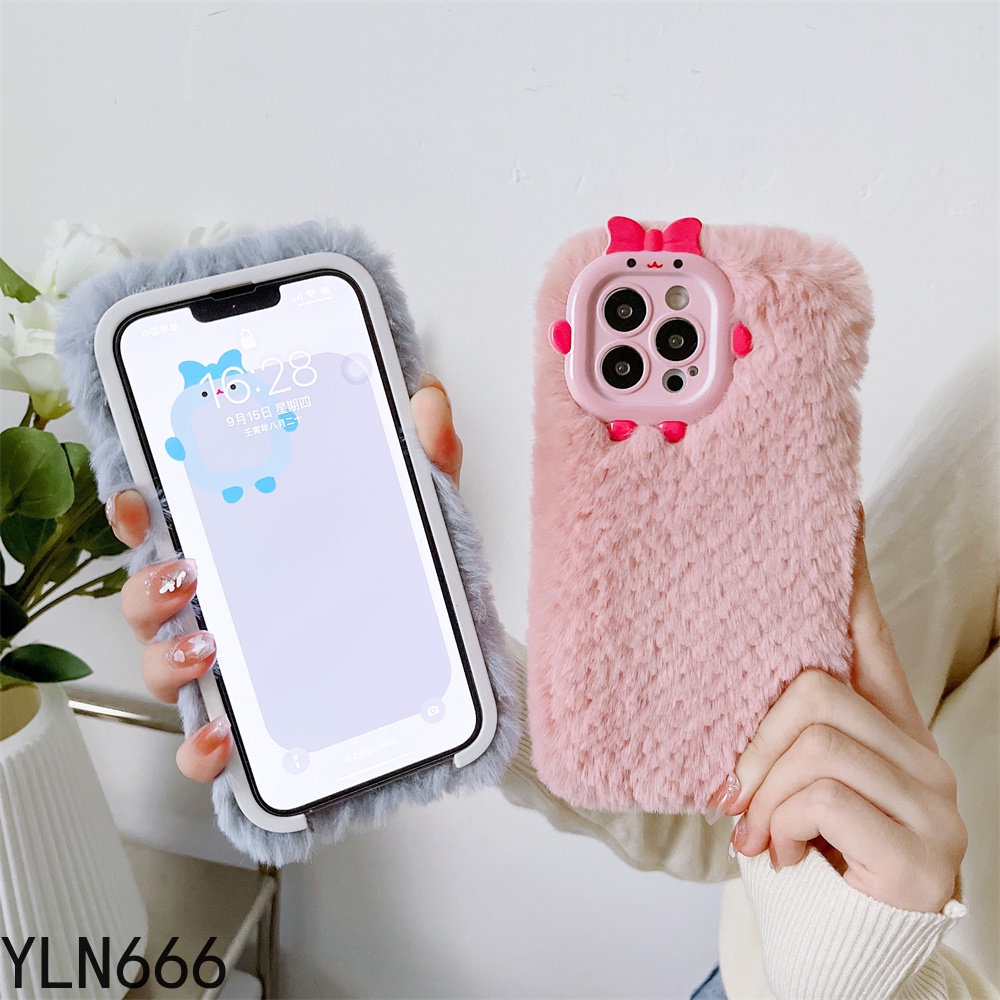 Ốp Điện Thoại Phối Lông Cho OPPO Reno 7 7Z 7PRO 8 8PRO 6 6Z 6PRO 5 5Z 5PRO 5F 4 4F 4PRO 4Z 4SE 3 2 2Z 2F LITE R15 R17
