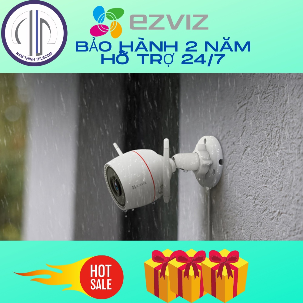 Camera ngoài trời chống trộm EZVIZ C3TN có màu ban đêm nhận diện khuôn mặt AI, đàm thoại 2 chiều