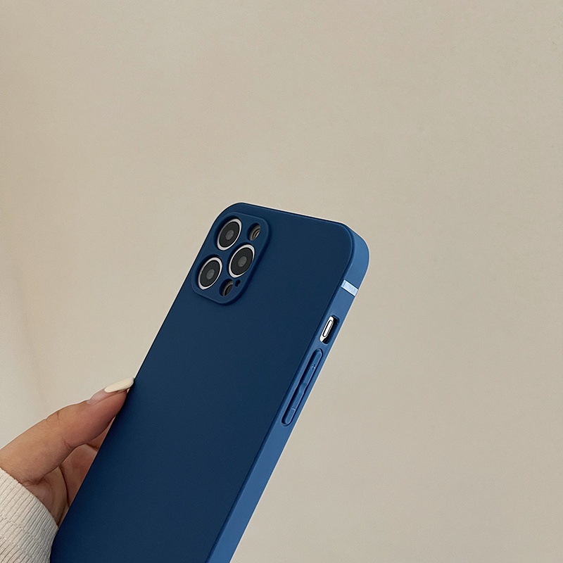 Ốp điện thoại TPU màu trơn cho iPhone 12 Pro Max 11 Pro Max XS Max XR X 8 Plus 7 Plus SE 2020