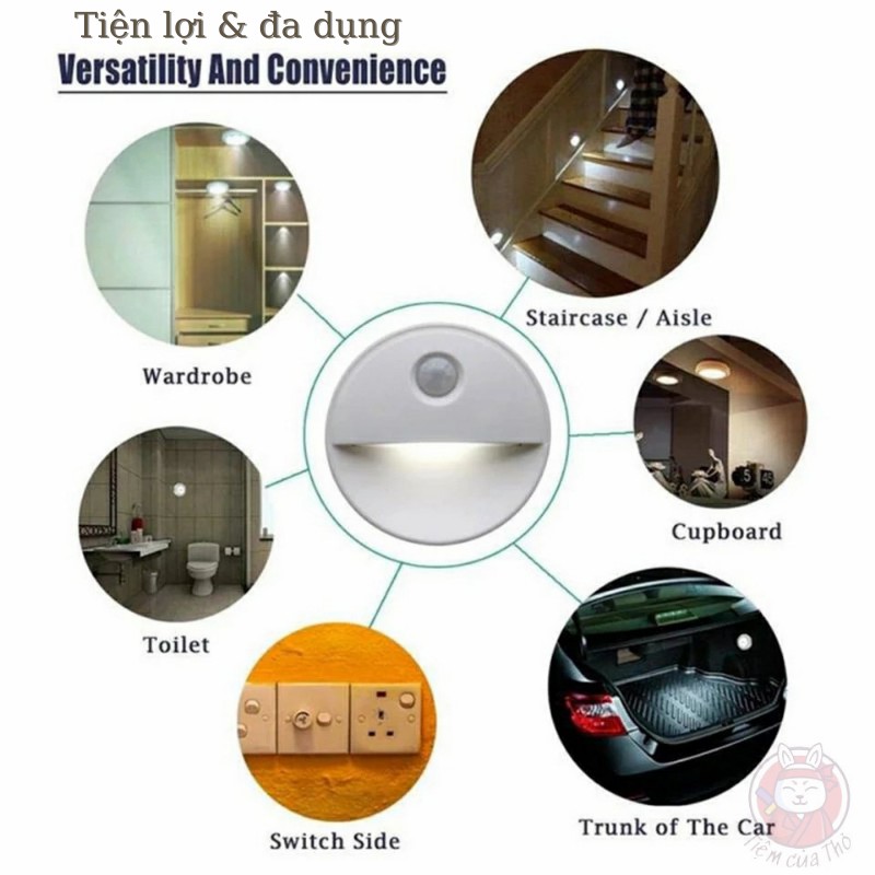 Đèn cảm biến hồng ngoại, đèn cảm biến chuyển động ban đêm thông minh cho phòng ngủ cầu thang | BigBuy360 - bigbuy360.vn