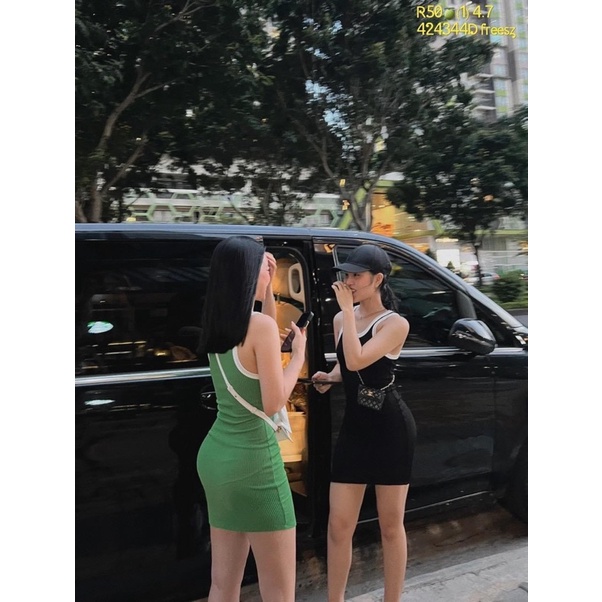 VÁY BODY BA LỖ VIỀN TRẮNG CHẤT TĂM DÀY DẶN LOẠI ĐẸP MS14881