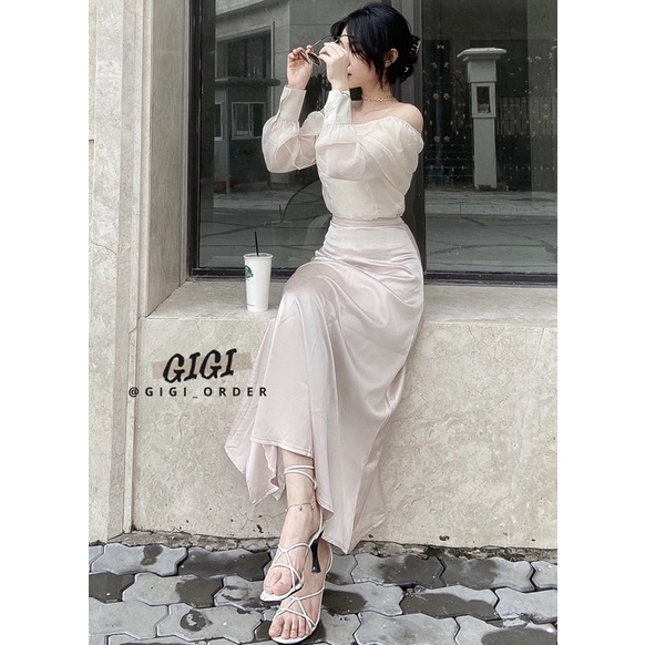 Lily Blouse  + Satin Skirt