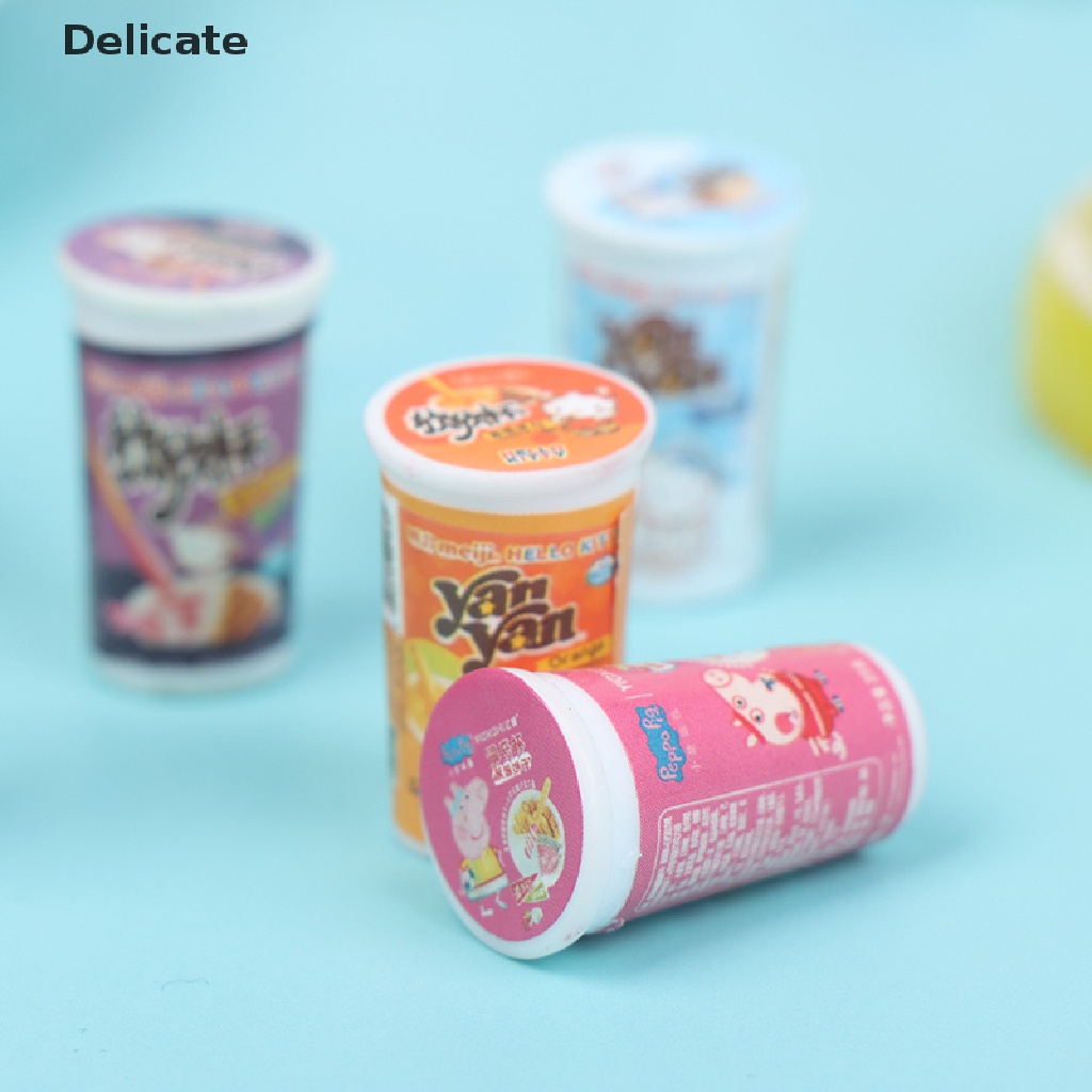 |Tinh Tế| Set 5 Ly Bánh Quy Mini Tỉ Lệ 1 / 12 Cho Bé Chơi Đồ Hàng