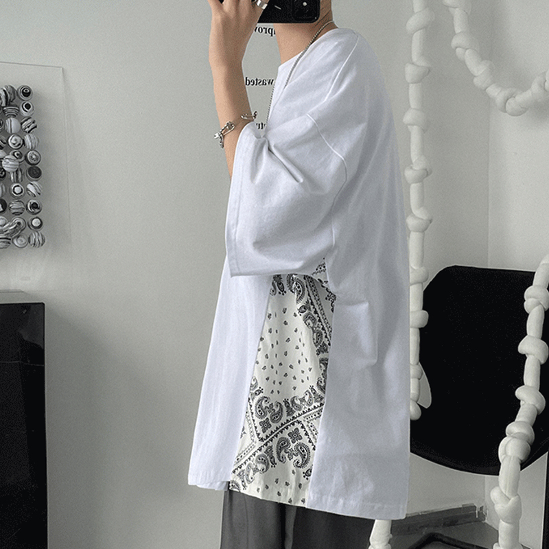 ✦AFFLIGA✦ Áo Thun Tay Ngắn In Hoa Thời Trang Hàn Quốc Dành Cho Nam Nữ
