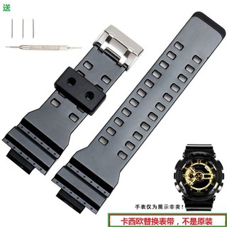 Casio Dụng cụ trang trí chất lượng cao❤Dây đeo thay thế G-SHOCK GA-110 GD120GA-100 / GA-100C màu đen