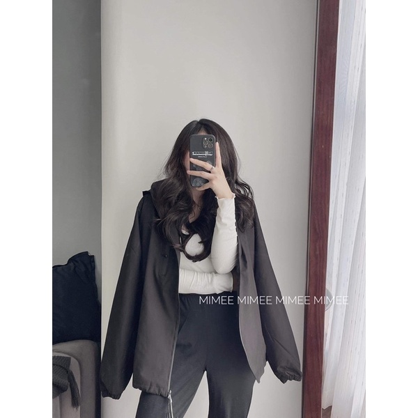 Áo gió nam nữ Mimee form to xuất châu âu