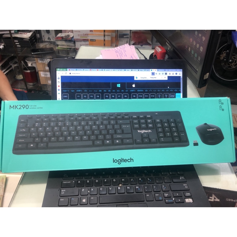 Combo Bàn phím và chuột không dây Logitech MK290- Thiết Kế Tinh Tế- Lướt Nhẹ Nhàng, Bảo Hành 12 Tháng- Hàng Công Ty