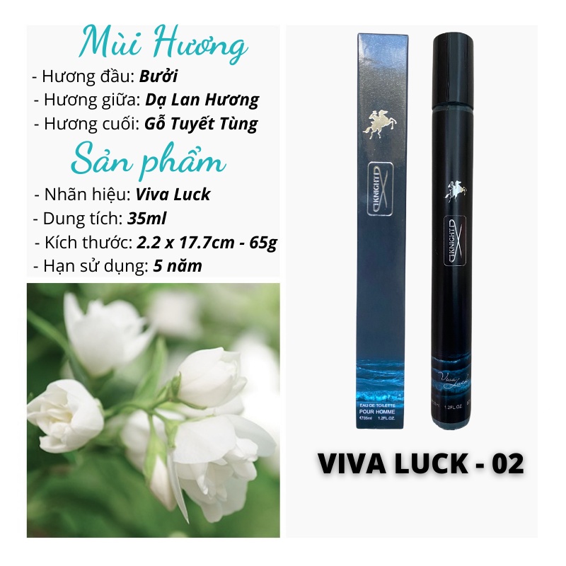 Nước hoa nam chính hãng thơm lâu dạng ống cực sang trọng 35ml Diki