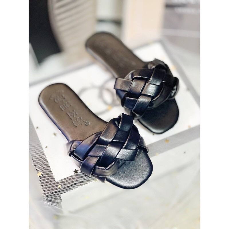 Dép lê trẻ em,dép tiểu thư xoắn quai êm chân chống trơn trượt cho bé gái kiểu dáng Hàn Quốc từ 2-10t