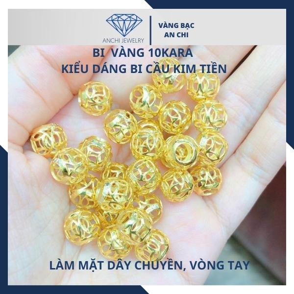 Bi cầu kim tiền cao cấp 10k làm mặt dây chuyền, vòng tay. có giấy đảm bảo của tiệm Anchi jewelry