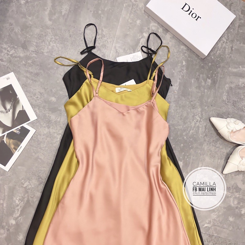 ⚡DÂY LỤA⚡️ Đầm 2 dây lụa có đệm ngực, dây tăng chỉnh | BigBuy360 - bigbuy360.vn