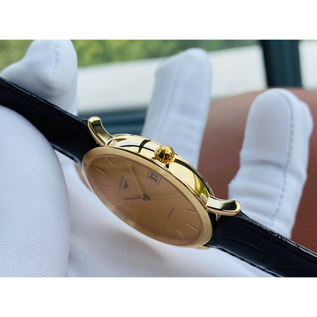 Đồng hồ nữ chính hãng Longines Elegant Automatic Gold Dial Ladies Watch L4.778.6.32.0 - Máy cơ tự động - Kính Sapphire