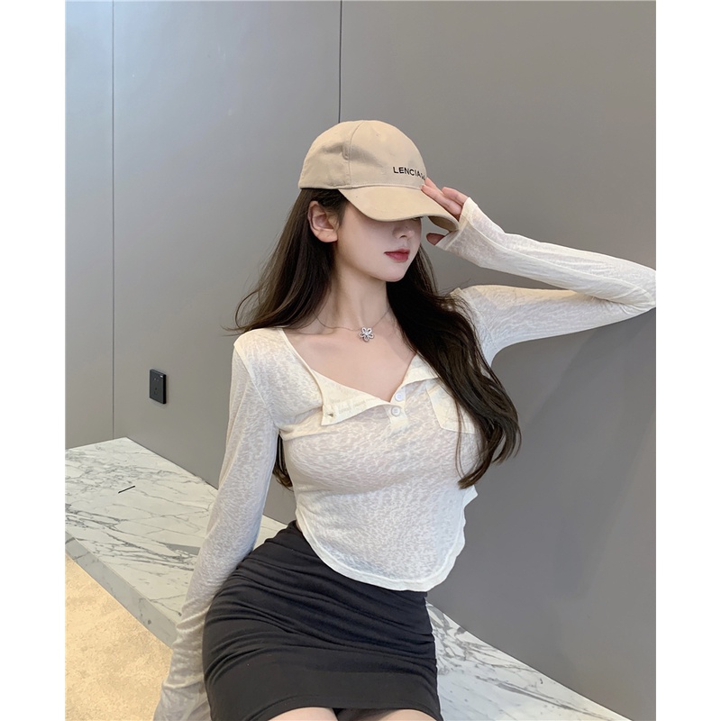 Áo Thun Dáng Ôm Thời Trang Mùa Hè Quyến Rũ Dễ Phối Đồ