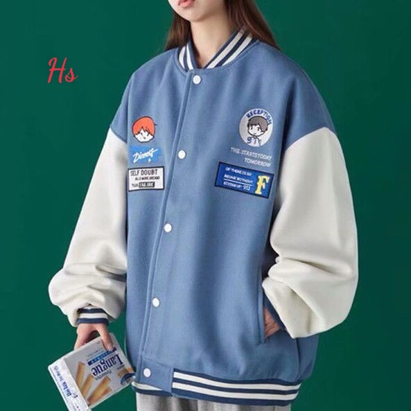 [Có Ảnh Và Video Thật] Áo Bomber Logo Cậu Bé Reception Chất Nỉ Ngoại 1960s Store Mã 627 | BigBuy360 - bigbuy360.vn
