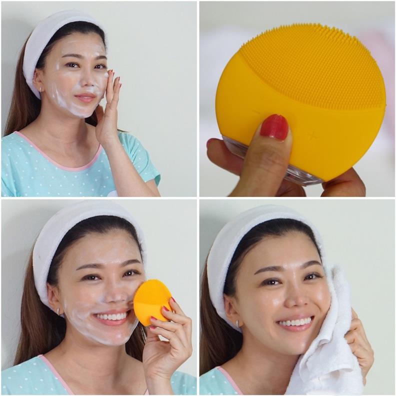 Máy Rửa Mặt Cao Cấp Rung Sóng Siêu Âm Sonic 4.0 - Rửa Sạch Sâu Da Mặt - mypham.hn