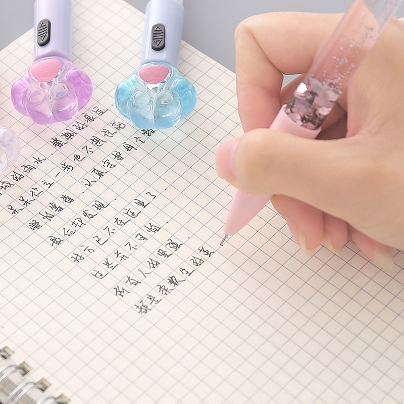 Bút mực gel có kim tuyến cát phát sáng độc đáo đính hình sáng tạo cho văn phòng