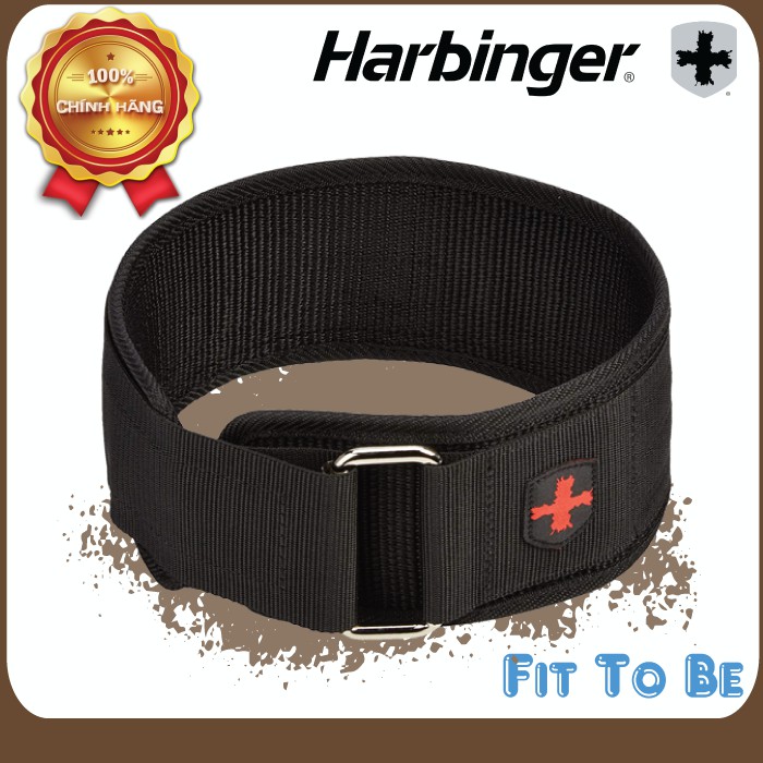 Đai Lưng Tập Gym Harbinger Nylon Belt 4 Inch - Loại Mềm