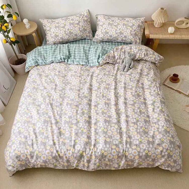 Sét chăn ga gối cotton DEMI hàng loại 1