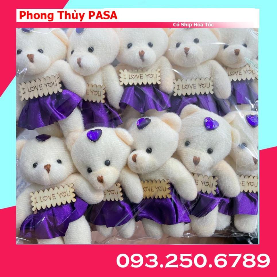 Combo 10 Gấu bông nhỏ thiết kế dễ thương
