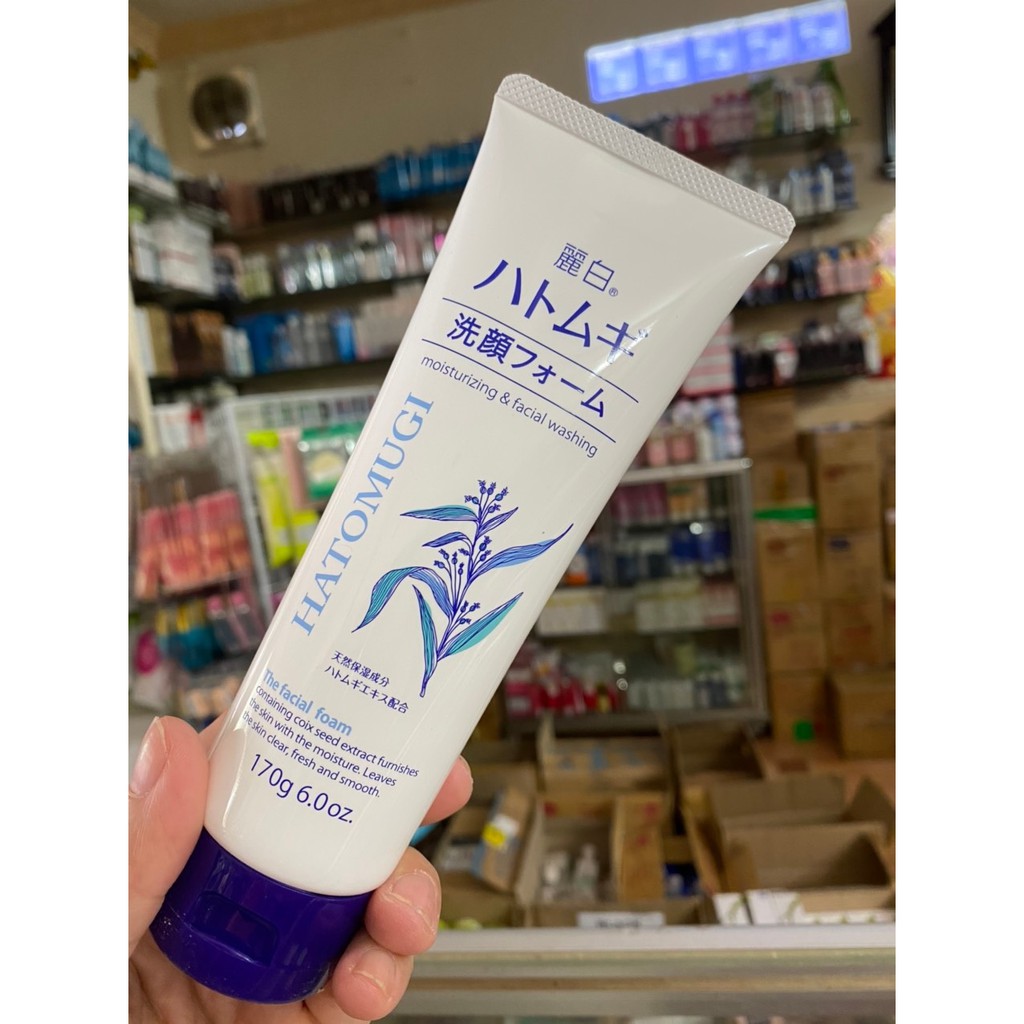 Sữa rửa mặt trắng da Hatomugi 170g