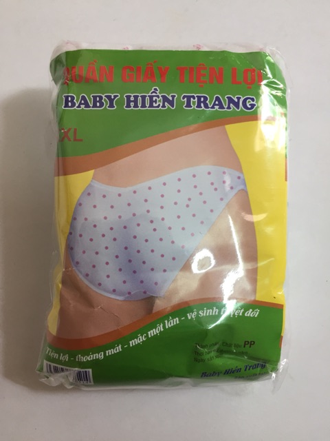 Quần lót giấy Baby Hiền Trang túi 6 chiếc | BigBuy360 - bigbuy360.vn