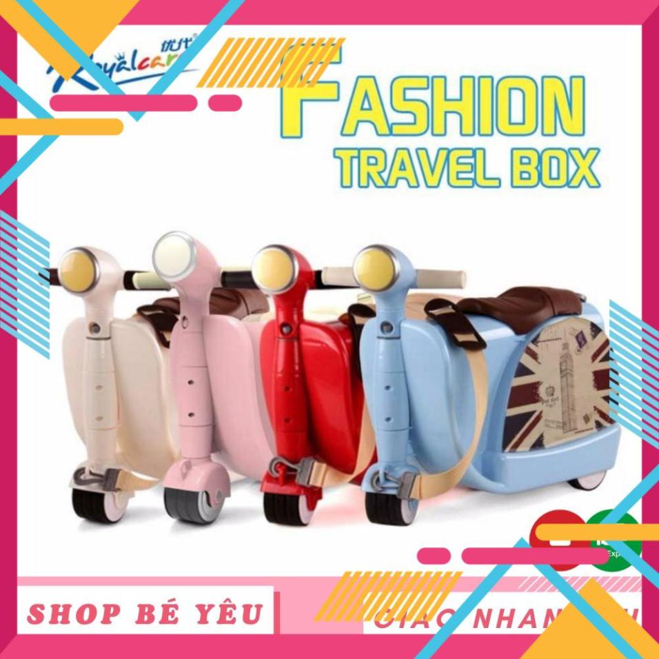 Vali cho bé 🌸 𝑭𝒓𝒆𝒆𝒔𝒉𝒊𝒑 🌸 Vali xe chòi chân Vespa Royalcare cho bé RC822217 chính hãng