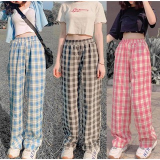 Quần caro ống xuông siêu chất