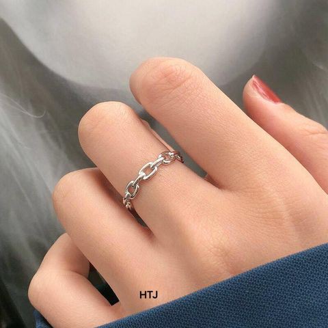 Nhẫn bạc nữ bibi silver vòng xích cá tính