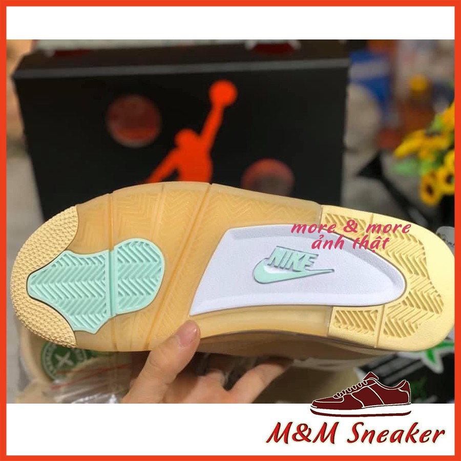 [Bản fix mới] Giày Air Jordan 4 Offwhite Cream/Sail x OG bản đẹp Sneaker Nam Nữ