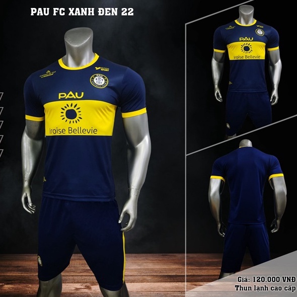 Bộ Quần Áo Bóng Đá Quang Hải Pau FC vàng 2022