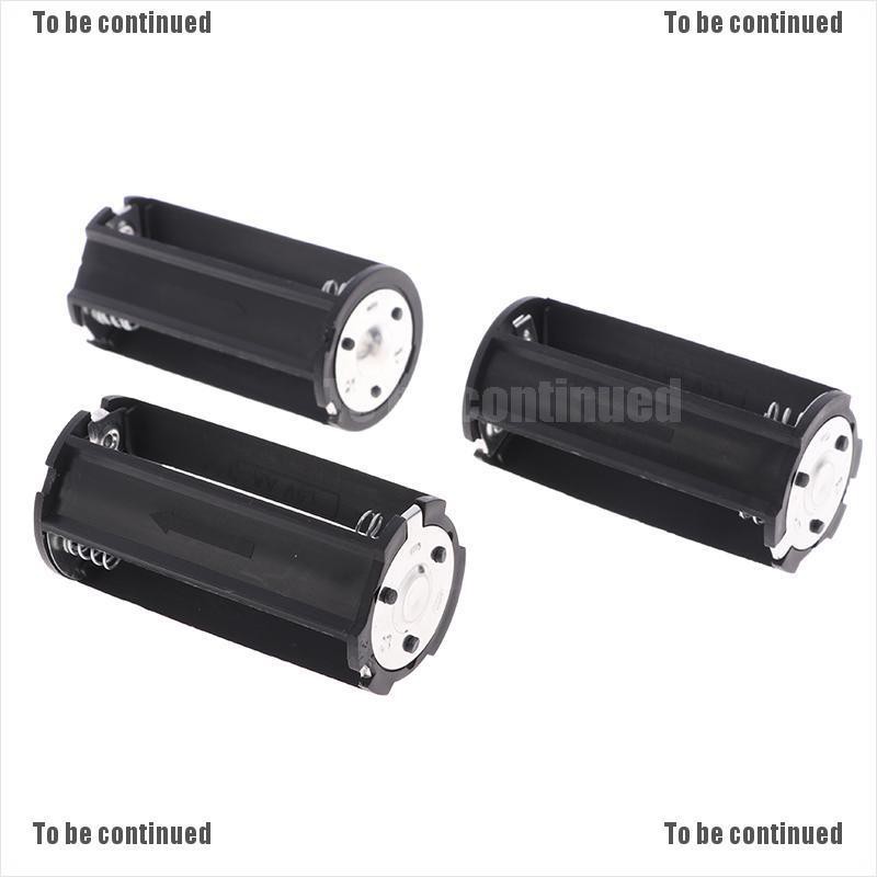 1/3Pcs 3x AA to D Size Battery Adapter Converter Holder Case Box