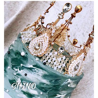 Vương miện trắng 10cm