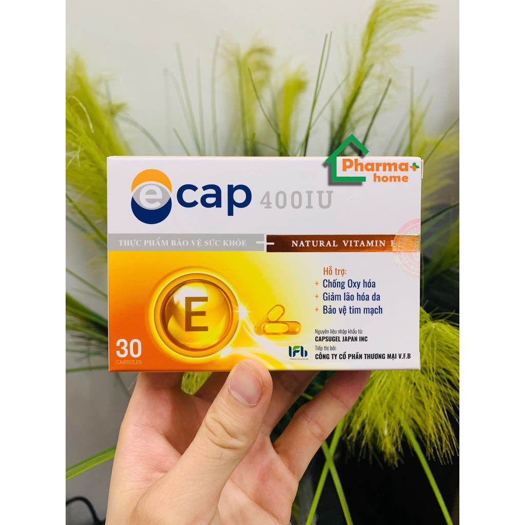 Ecap Vitamin E 400IU tiêu chuẩn và chất lượng Nhật Bản, 30 viên