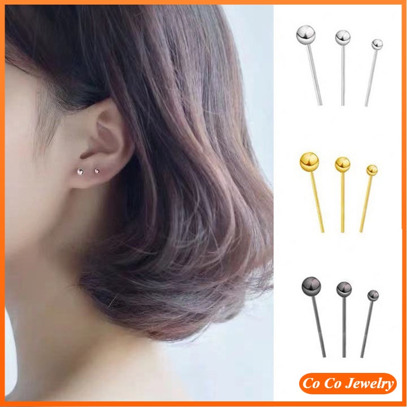 Bông tai mạ bạc 925 thiết kế kiểu dáng đơn giản thời trang cho nữ