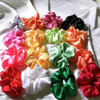 Scrunchies - cột tóc vải chất phi lụa [ Giá sỉ ]