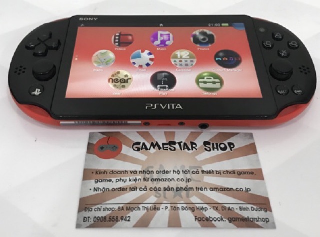 Máy Chơi Game PS Vita 2000 Black&Red Hackfull