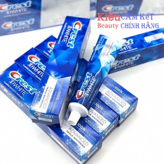 Kem đánh răng crest 3d white advanced của mỹ 158g