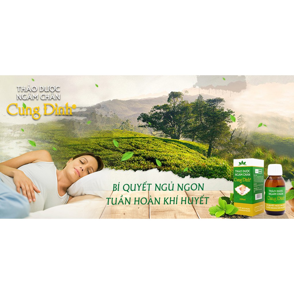 Thảo Dược Ngâm Chân Cung Đình (100ml) CHÍNH HÃNG | Bí quyết ngủ ngon tuần hoàn khí huyết ! | BigBuy360 - bigbuy360.vn
