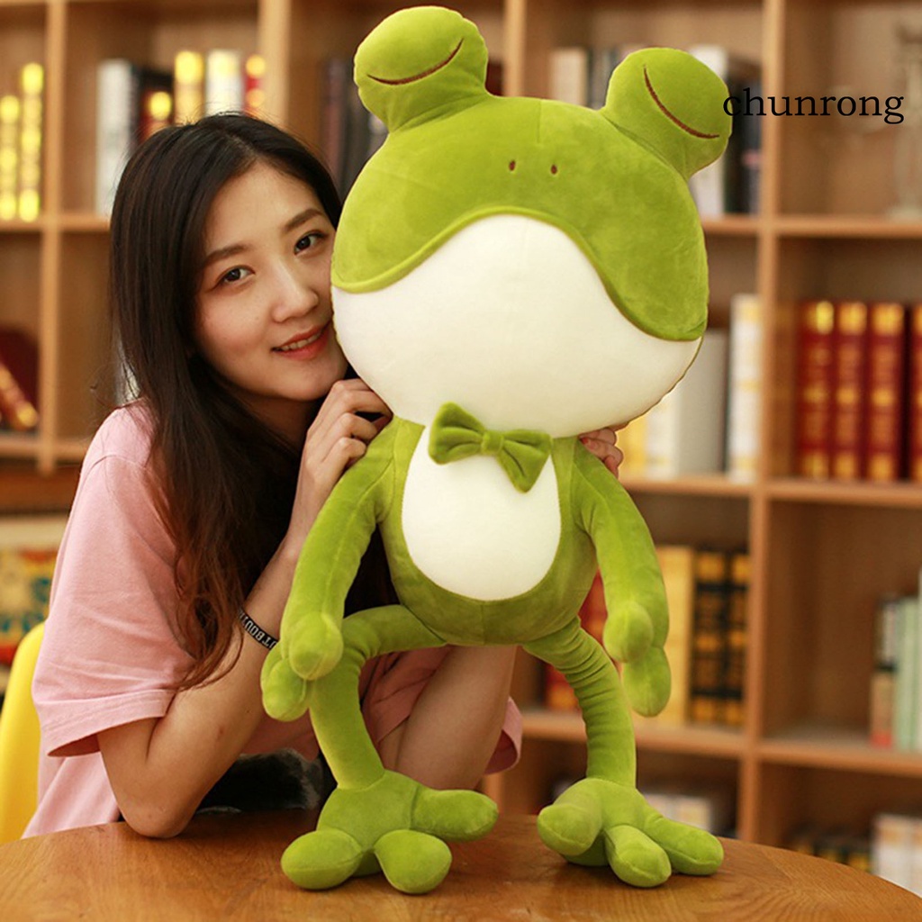 Búp bê nhồi bông hình ếch xanh hoạt hình nhiều màu sắc