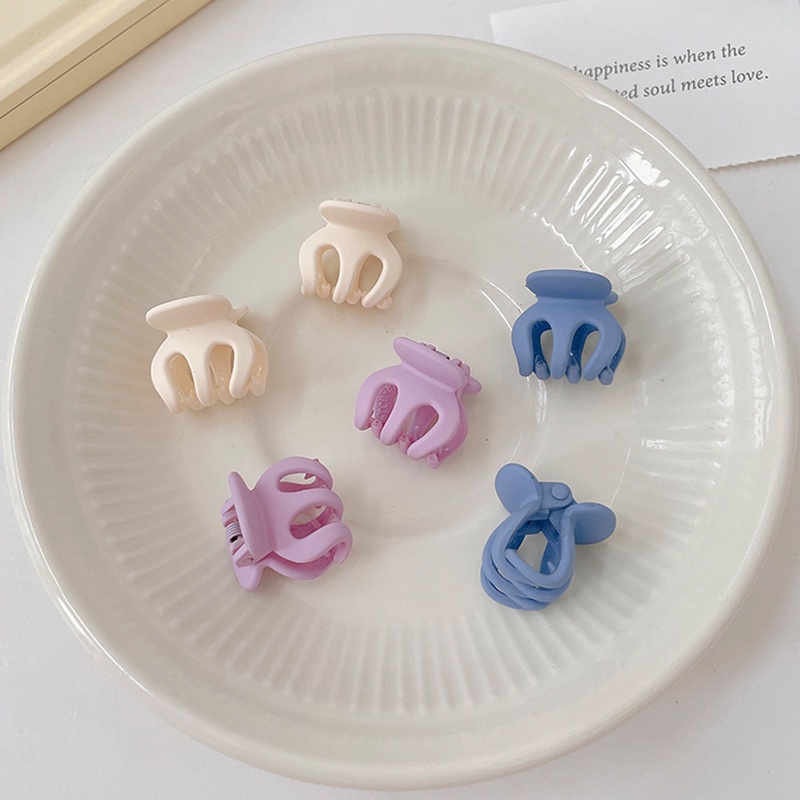 Set 2 Kẹp Tóc Nhỏ Màu Trơn Đơn Giản Thời Trang Hàn Quốc