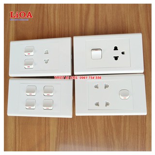 Ổ cắm - Công tắc LiOA - Dòng E18SU - SE18U 16A 250V Chính hãng