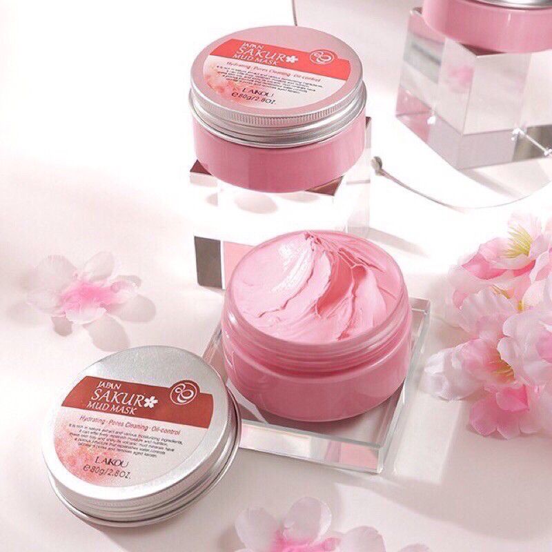 Mặt Nạ Bùn Đất Sét Hoa Anh Đào  Sakura LaiKou