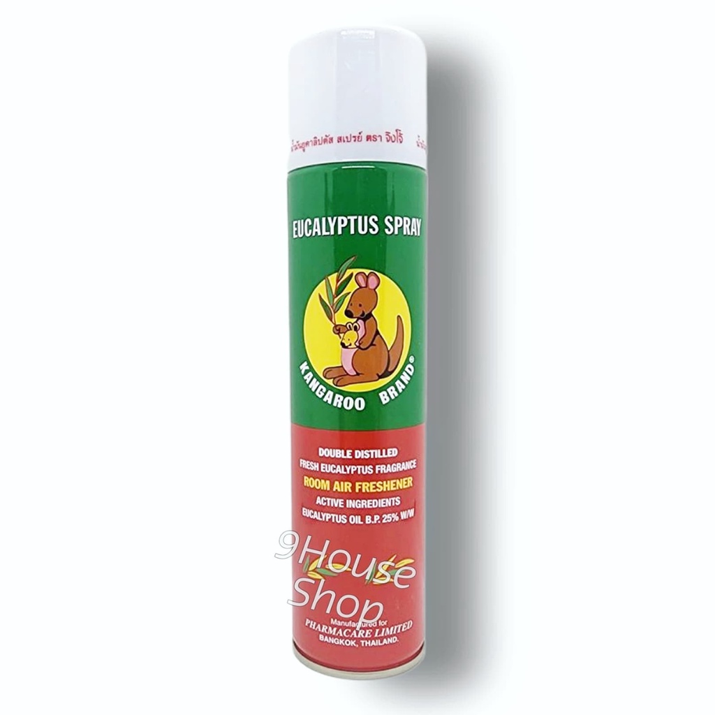 Xịt Phòng Tinh Dầu Khuynh Diệp Kangaroo 300ml Thái Lan
