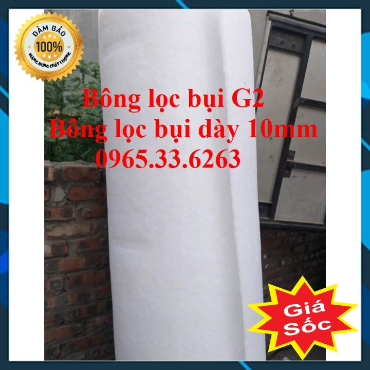 Bông lọc bụi G2 - Bông lọc bụi dày 10mm. Tấm lọc bụi, lọc khí, lọc nước chất lượng cao