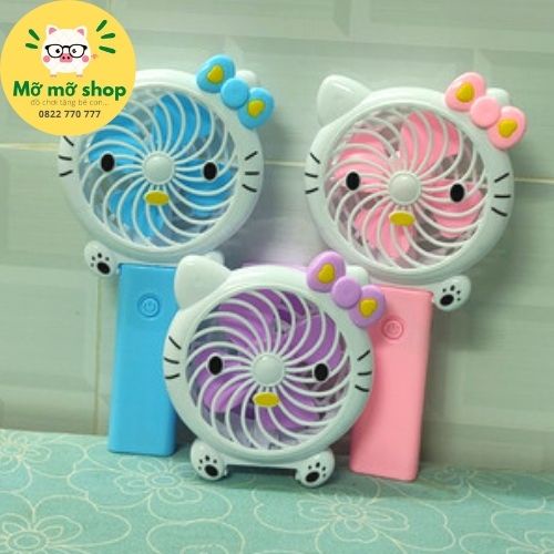 Quạt sạc cầm tay mini giá rẻ hình thú cưng dành cho bé, cho dân văn phòng siêu kute