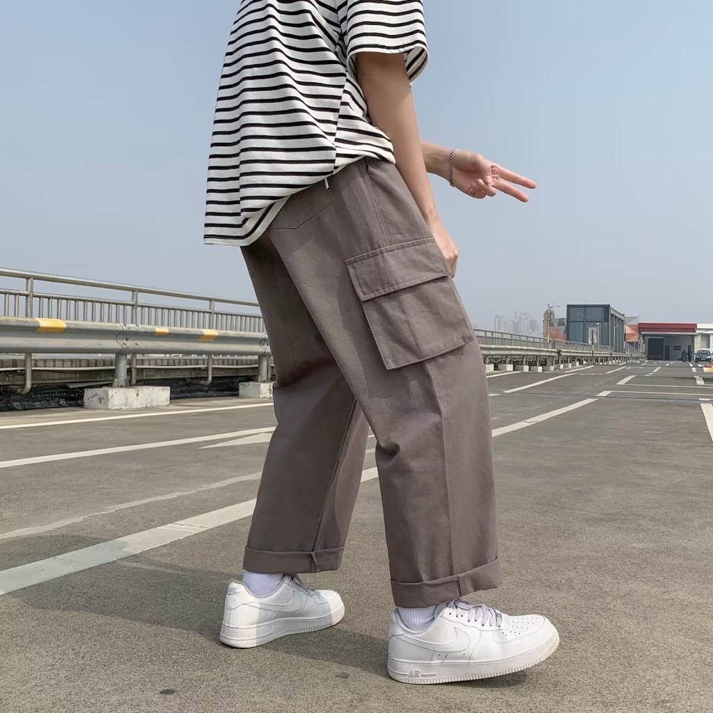 Quần ống rộng Phong Cách Hàn Quốc Dành Cho Nam